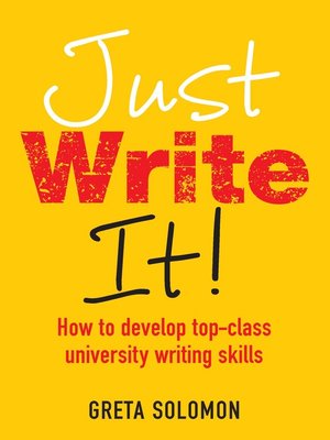 cover image of Just Write It!
